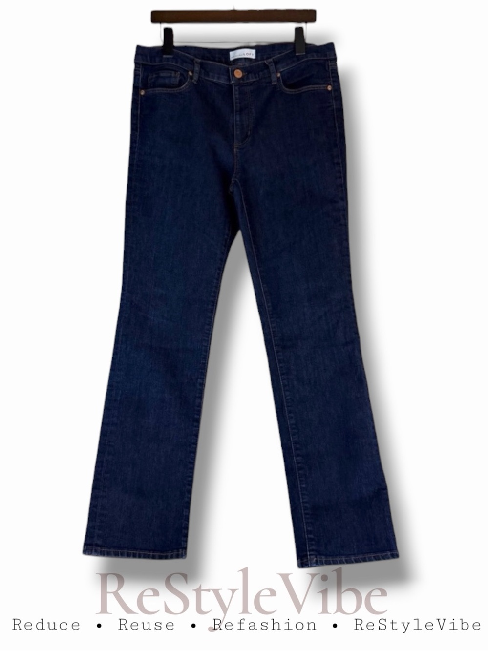 LOFT Women’s Size 31/12 Denim Jeans Modern Straight Style High Rise Fit Stretch